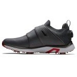 FootJoy Men's Hyperflex Boa Golf Shoe, Charcoal/Red