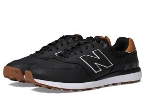 New Balance Men's 574 Greens Golf Shoes - Black/Gum