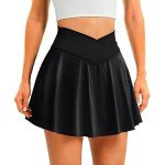DLOODA Women's High Waisted Golf Skirt with Shorts