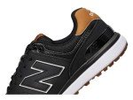 New Balance Men's 574 Greens Golf Shoes - Black/Gum