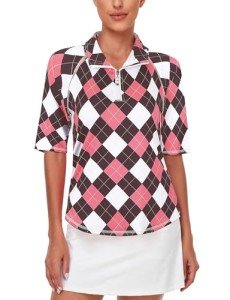 Misyula Women's 1/4 Zip Golf Polo - Plus Size