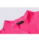 Vidusou Women's Moisture-Wicking Golf Polo Shirt - Rose Red