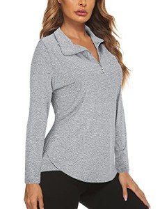 Koscacy Women's Lightweight V-Neck Golf Shirt