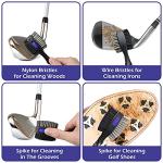THIODOON Golf Club Brush and Groove Cleaner Set