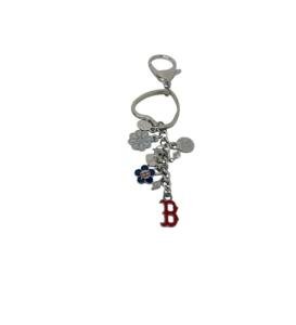 Boston Red Sox MLB Charm Keychain in Team Colors