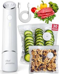 Chef Preserve Handheld Vacuum Sealer with Bags