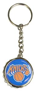 New York Knicks Bottle Cap Keychain, Blue