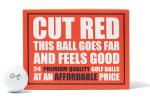 Cut Golf Red Ionomer Golf Balls - 24 Pack