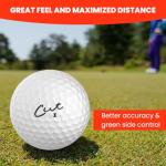 Cut Golf Red Ionomer Golf Balls - 24 Pack