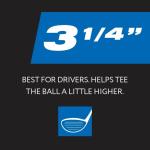 Pride Golf Tees - 135 Count, White