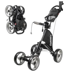 CaddyTek Explorer 8 Golf Push Pull Cart - Grey