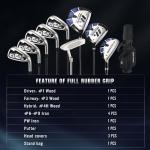 MaxKare 9-Piece Men's Golf Club Set - Blue