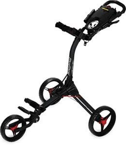 Bag Boy Compact 3 Golf Pull Cart - Black/Red
