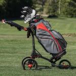 Bag Boy Compact 3 Golf Pull Cart - Black/Red