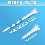 Champkey 100 Pack Golf Tees - 5 Prongs