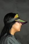 Iridescent Plastic Golf Visor Hat - Fun Style