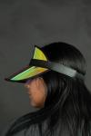Iridescent Plastic Golf Visor Hat - Fun Style
