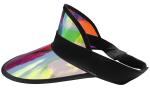 Iridescent Plastic Golf Visor Hat - Fun Style