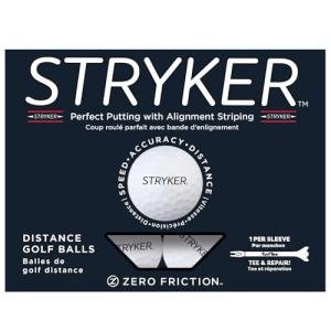 Zero Friction White Stryker Golf Balls (12 Pack)