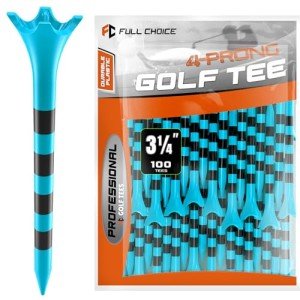 100-Pack Blue 3-1/4" Plastic Golf Tees