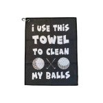 ShankIt Funny Golf Microfiber Cleaning Cloth with Clip