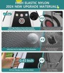 10x7FT Golf Practice Net with Turf Mat