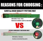 GimiYaa Golf Putting Mat with Auto Ball Return