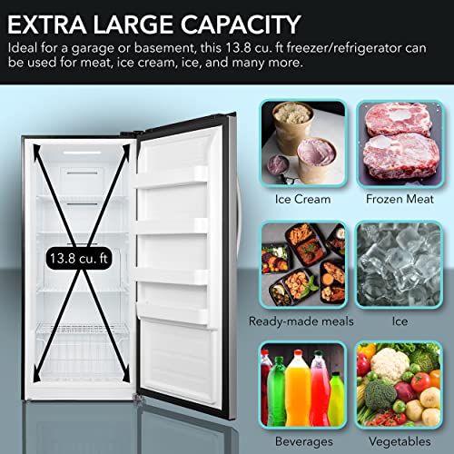 Whynter UDF-139SS Convertible Freezer/Refrigerator, 13.8 cu.ft