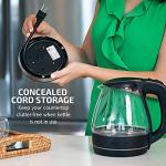 OVENTE 1.5L Glass Electric Kettle - Black