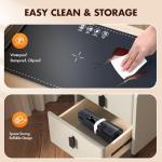 AuntyFey Food Warming Mat,Countertop Warming Mat, Silicon Warming Mat for Food, Electric Warming Tray, Food Warmers for Parties Buffet, Warming Trays for Buffets Party, Food Heating Mat, Black