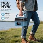 SEVENMEET Cordless Electric Lunch Box, Self-Heating Food Warmer, Battery Powered Lunch Boxes with 1.5L Container, Rechargeable Heated Lunch Box for Men, Women, Car, Truck, Office, Travel