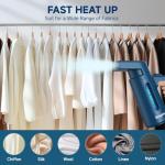 Blesgam Steamer for Clothes 700W, Double Row Steam Clothes Steamer, 180ML Large Capacity Water Tank, 40S Fast Heat-up Garment steamer for Home and Office(GY168)