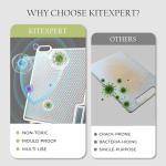 KITEXPERT Stainless Steel Cutting Boards for Kitchen, Double Sided Metal Cutting Board with 360° Stand Garlic Presser Knife Sharper, Large Cutting Board 304 Steel and PP 16.5"×12", Easy to Clean