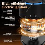 Electric Whiskey Smoker Kit, Rechargeable Cocktail Smoker Kit with 6 Wood Chips, Built in lighter, No need for butane. With three colors ambient lights. Birthday or Christmas gifts prepared for men.