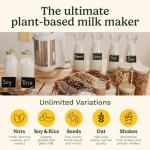 Cuisinart NutSmart 50 Oz Nut Milk Maker Machine Makes Milk in 60 Seconds, Easy to Use and Clean, Perfect for Almond Milk, Soy Milk, Oat Milk, Made with BPA Free Stainless Steel