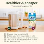 Cuisinart NutSmart 50 Oz Nut Milk Maker Machine Makes Milk in 60 Seconds, Easy to Use and Clean, Perfect for Almond Milk, Soy Milk, Oat Milk, Made with BPA Free Stainless Steel