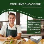 Extra Large - (100 Sheets) - Sandwich Wrapping Paper Sheets With Foil Backing - Burrito Wrappers Sandwich Paper Wrap - Food Wrapping Deli Sheets - 14 x 16 Inches