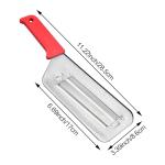 2 PACK Cabbage Chopper Shredder Slicing Cutting Sauerkraut Cutter Grater, Two Sharp Stainless Steel Blades for Sauerkraut Coleslaw Mandoline Slicer with Silicone Finger Grips Peeler