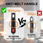 Silicone Spatula Turner Set of 4, Wiztoynia 600°F Heat Resistant Cooking Spatulas for Nonstick Cookware, BPA Free Rubber Spatula Large Kitchen Utensils Set for Egg, Pancake, Burger, Fish