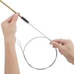 40 Inches Brush Cleaner for Cleaning Straw, Kegerator, Feeding Tube, Siphon Hose, Sunroof Drain, Refrigerator Drain, 4PCS (Black)