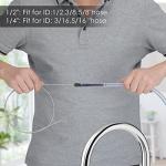 40 Inches Brush Cleaner for Cleaning Straw, Kegerator, Feeding Tube, Siphon Hose, Sunroof Drain, Refrigerator Drain, 4PCS (Black)