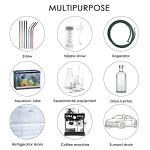 40 Inches Brush Cleaner for Cleaning Straw, Kegerator, Feeding Tube, Siphon Hose, Sunroof Drain, Refrigerator Drain, 4PCS (Black)