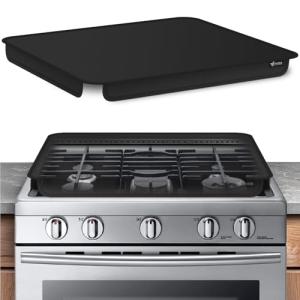 FLASLD Soft Gas Stove Burner Cover Fabric Mat, 29.5×21 Inches Foldable Easy Clean Gas Stove Protector, Anti Dust Stove Covers, Washable Stove Guard Top Protector