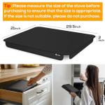 FLASLD Soft Gas Stove Burner Cover Fabric Mat, 29.5×21 Inches Foldable Easy Clean Gas Stove Protector, Anti Dust Stove Covers, Washable Stove Guard Top Protector
