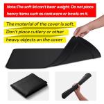 FLASLD Soft Gas Stove Burner Cover Fabric Mat, 29.5×21 Inches Foldable Easy Clean Gas Stove Protector, Anti Dust Stove Covers, Washable Stove Guard Top Protector