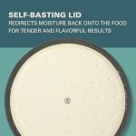 Gibson Home Addlestone 2.65 Quart Round Enamel Cast Iron Dutch Oven Pot With Lid & Dual Handles - Gradient Red