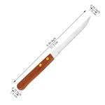 Kyraton Steak Knives Set of 12, Wood Handle Stainless Steel Steak Knife Set, Serrated Steak Knives, Gifts for Home, Restaurant, Parties, Wedding, Camping