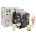 GreenPan Frost Ice Cream Machine & Frozen Drink Maker, Soft Serve, Slushie, Milkshakes & Cocktails, No Freezer Needed, 15-in-1, 7 Textures, Quiet & Rapid, Easy Clean, Family Size, Licorice Gray