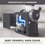 GreenPan Frost Ice Cream Machine & Frozen Drink Maker, Soft Serve, Slushie, Milkshakes & Cocktails, No Freezer Needed, 15-in-1, 7 Textures, Quiet & Rapid, Easy Clean, Family Size, Licorice Gray