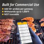 ThermoWorks RFX | Smart Wireless Meat Thermometer | Wi-Fi & Radio Frequency | Stronger Signal Than Bluetooth | Meat Probe for Use in Smoker, Grill, BBQ, Oven - 6-Probe Kit